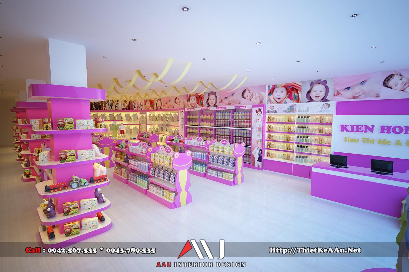 thiet-ke-cua-hang-me-va-be-kids-mart-tai-thai-nguyen-6