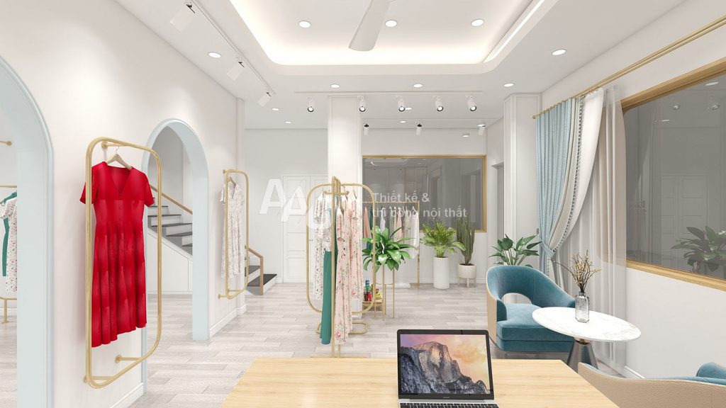 thiết kế phòng livestream quần áo