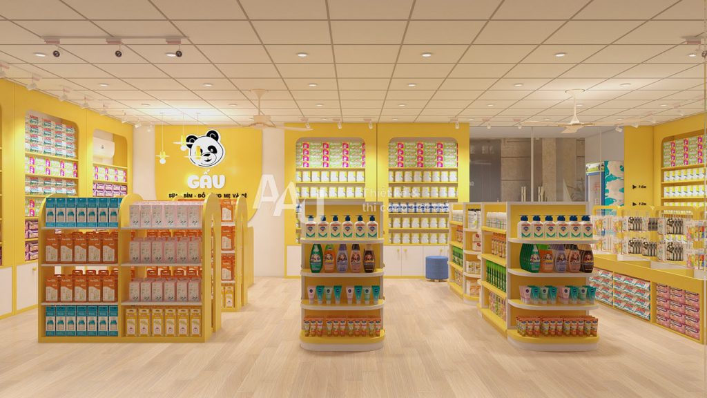 thiết kế shop mẹ và bé