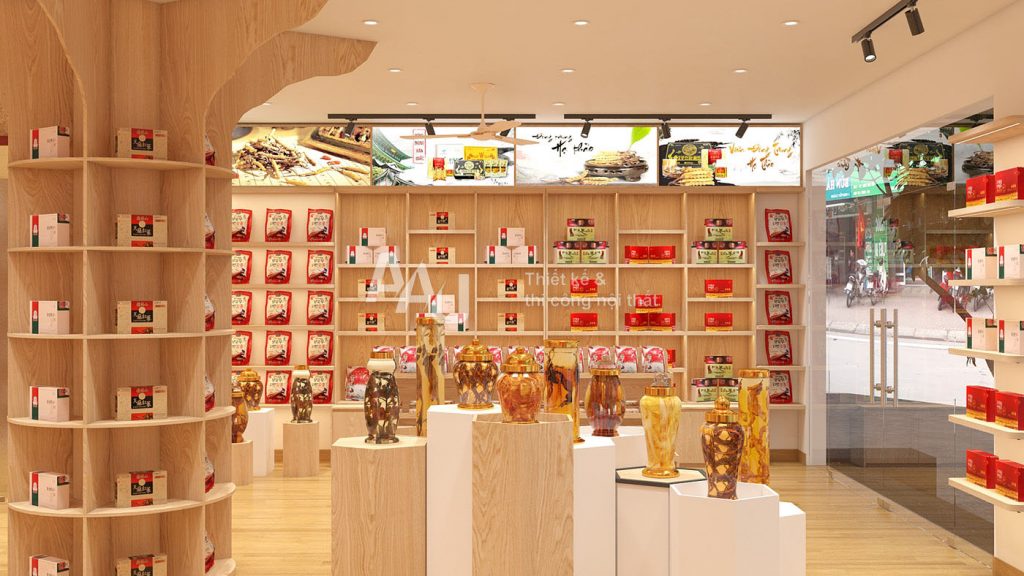 thiết kế cửa hàng rượu