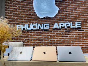 thi công thực tế shop điện thoại Phương Apple Đồng Nai