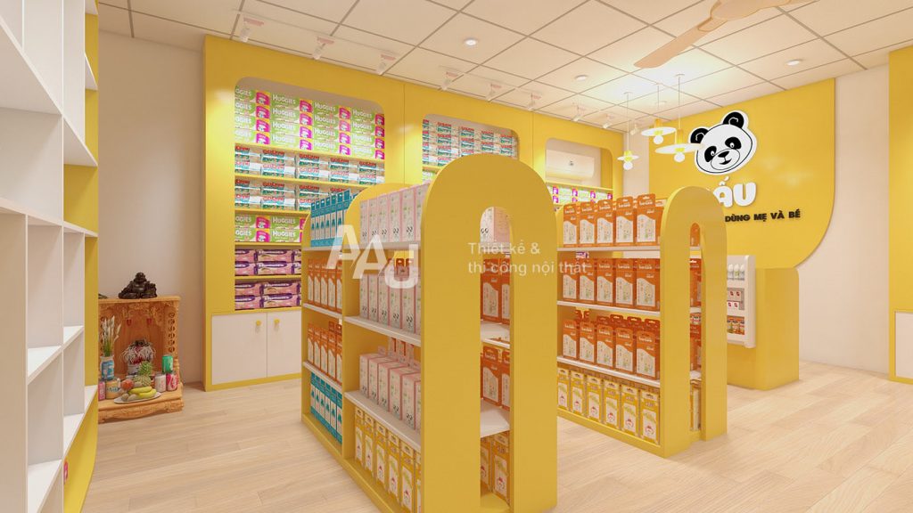 thiết kế shop mẹ và bé