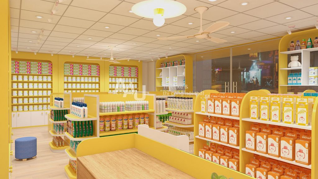 thiết kế shop mẹ và bé