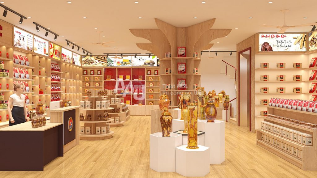 thiết kế cửa hàng rượu