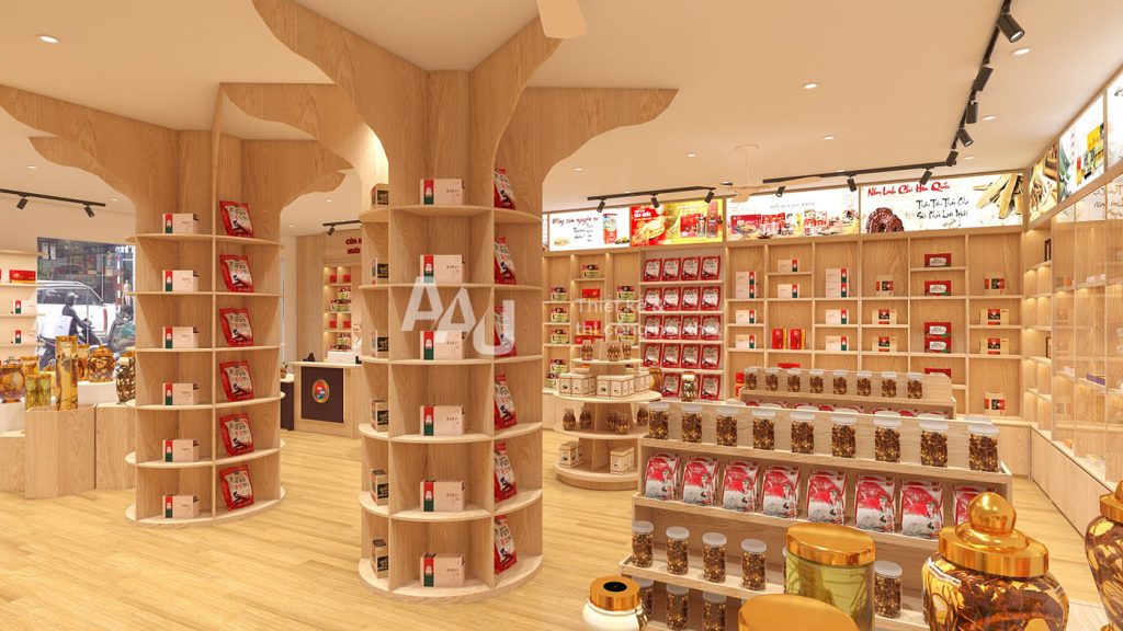 thiết kế cửa hàng rượu