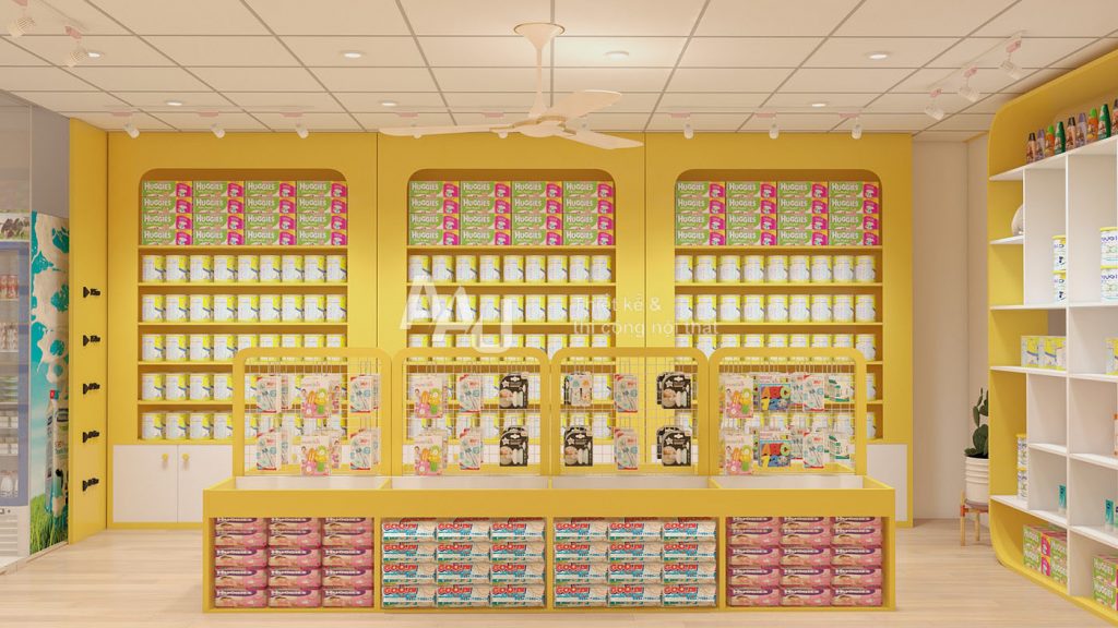 thiết kế shop mẹ và bé