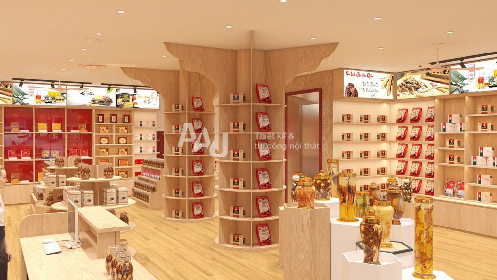 thiết kế cửa hàng rượu