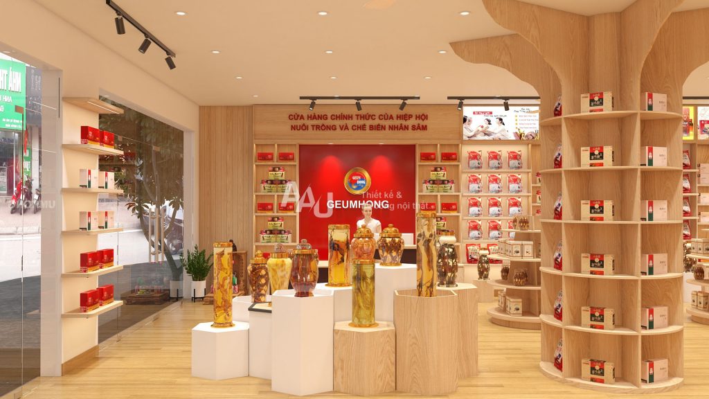 thiết kế cửa hàng rượu