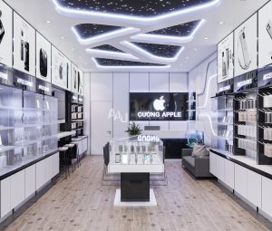 Mẫu thiết kế cửa hàng điện thoại - Cường Apple