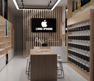 Thiết kế cửa hàng điện thoại nhỏ - Long ihone