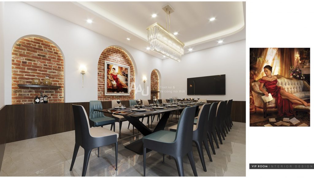 thiết kế nhà hàng sân vườn