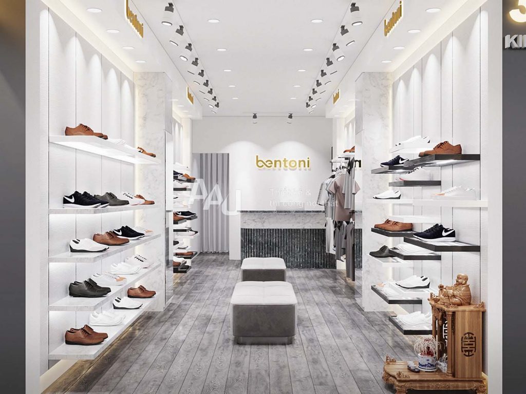 Thiết kế shop giày dép nhỏ - Shop Bentoni