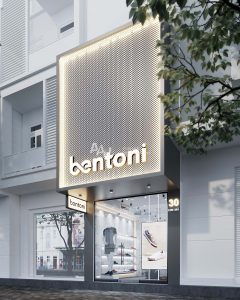 Thiết kế shop giày dép nhỏ Bentoni