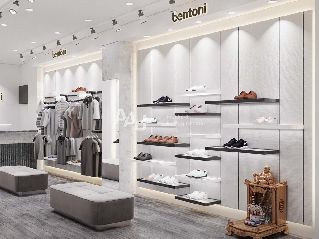 Thiết kế shop giày dép nhỏ - Shop Bentoni