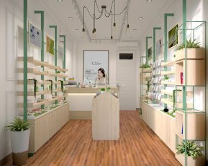 Thiết kế shop mỹ phẩm mini Nguyễn Quý Đức