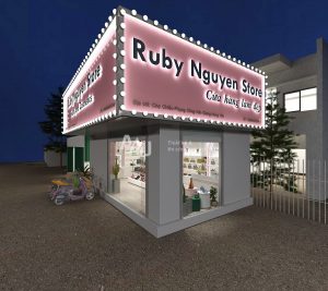 Thiết kế shop mỹ phẩm, túi xách - Ruby Nguyen