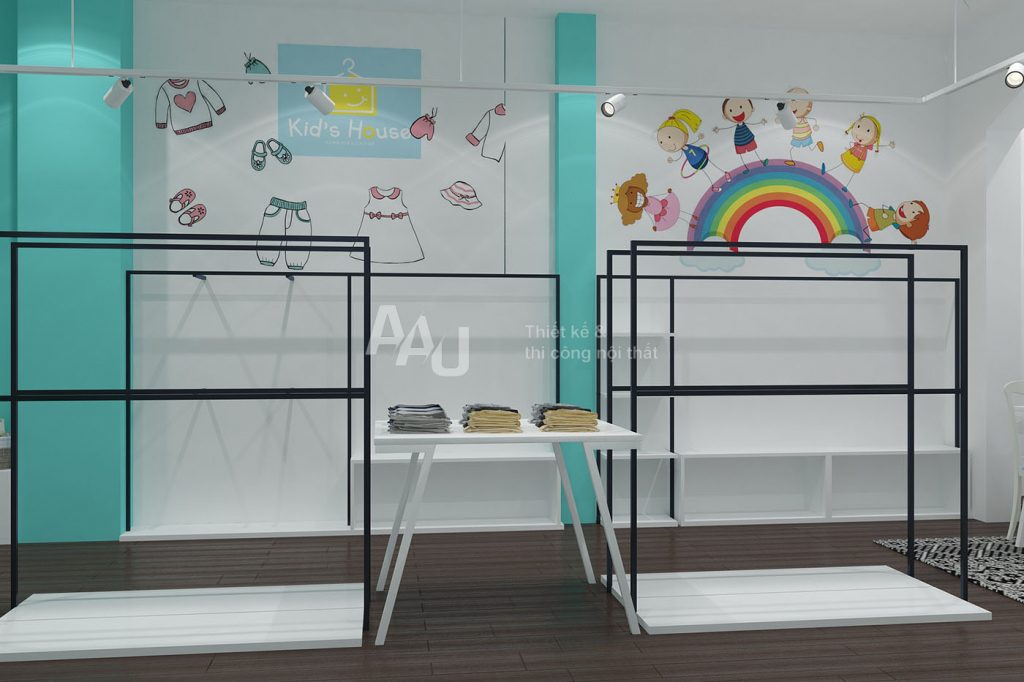 Thiết kế shop quần áo trẻ em KID'S HOUSE