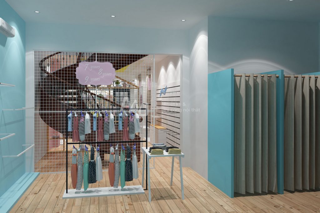 Thiết kế shop quần áo trẻ em