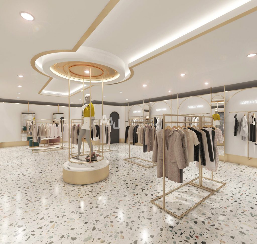 mẫu thiết kế shop quần áo nữ