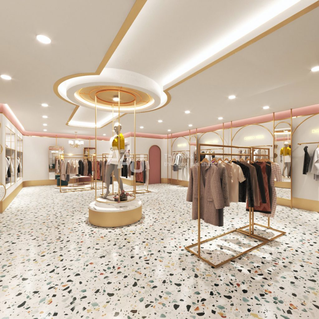 mẫu thiết kế shop quần áo nữ