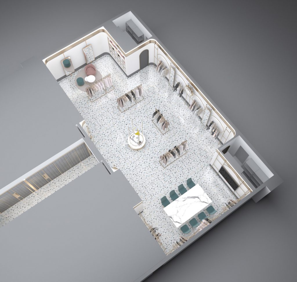 mẫu thiết kế shop quần áo nữ