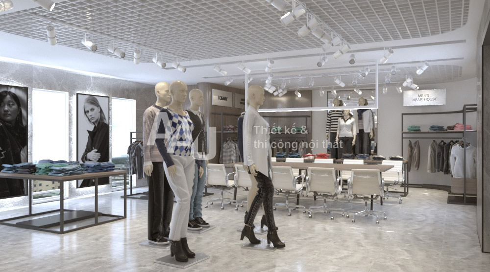 mẫu thiết kế shop quần áo nữ