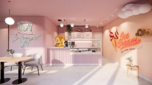 Mẫu thiết kế cửa hàng kem - Ice cream shop