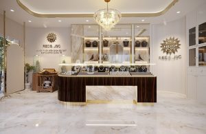 Mẫu thiết kế showroom đẹp Gem store