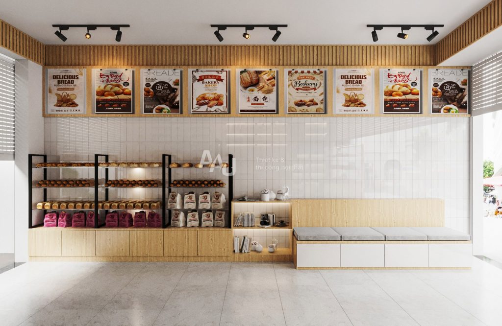 thiết kế cửa hàng bánh mì