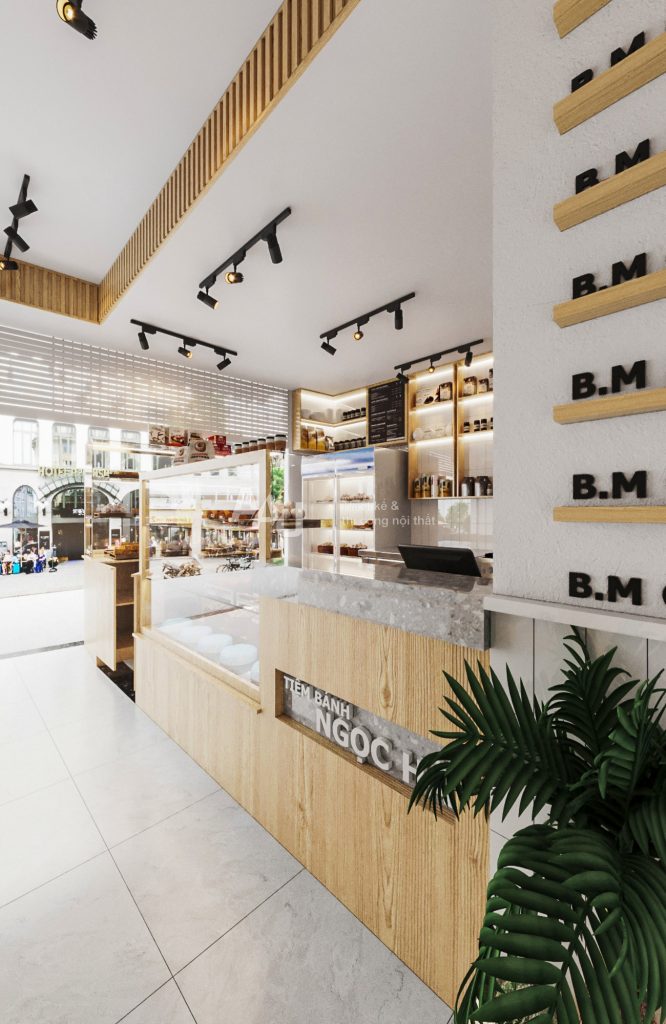 thiết kế cửa hàng bánh mì