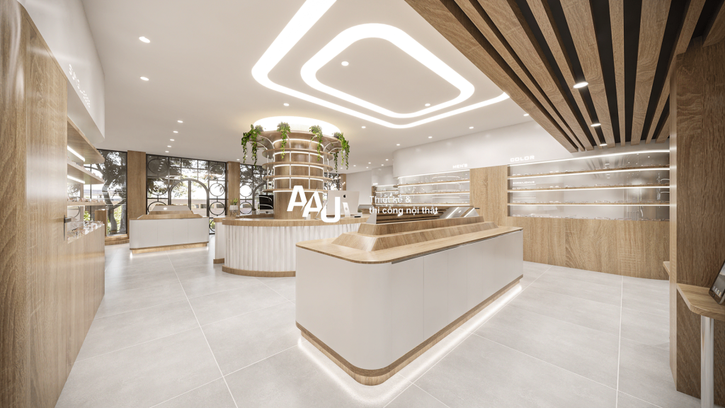 Thiết kế cửa hàng mắt kính - Hoàng Mai, Hà Nội