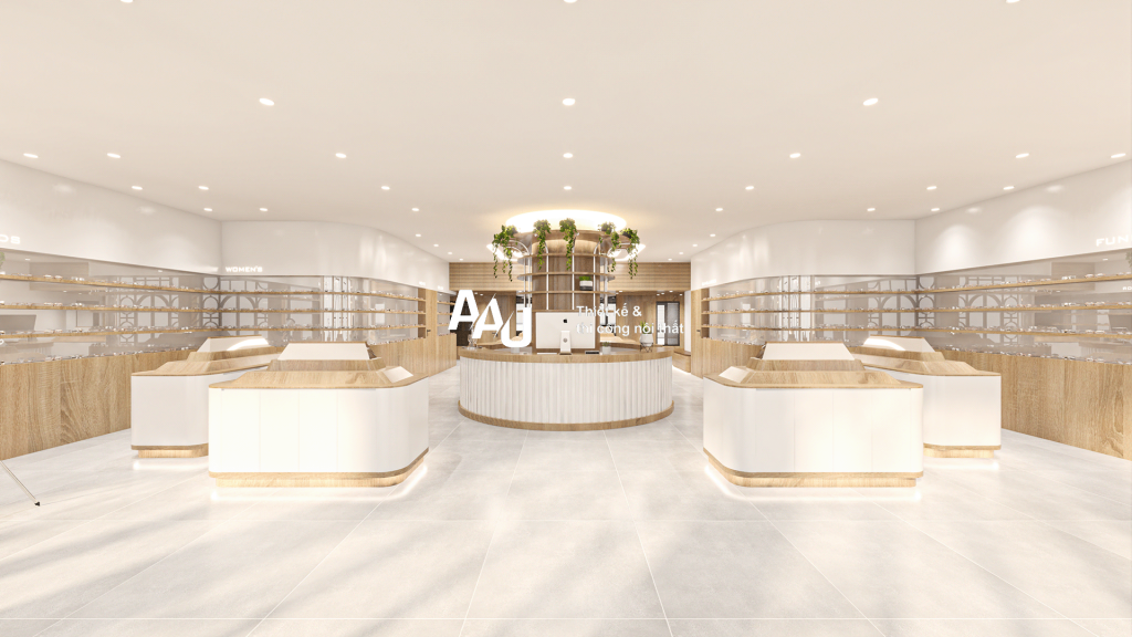 Thiết kế cửa hàng mắt kính - Hoàng Mai, Hà Nội