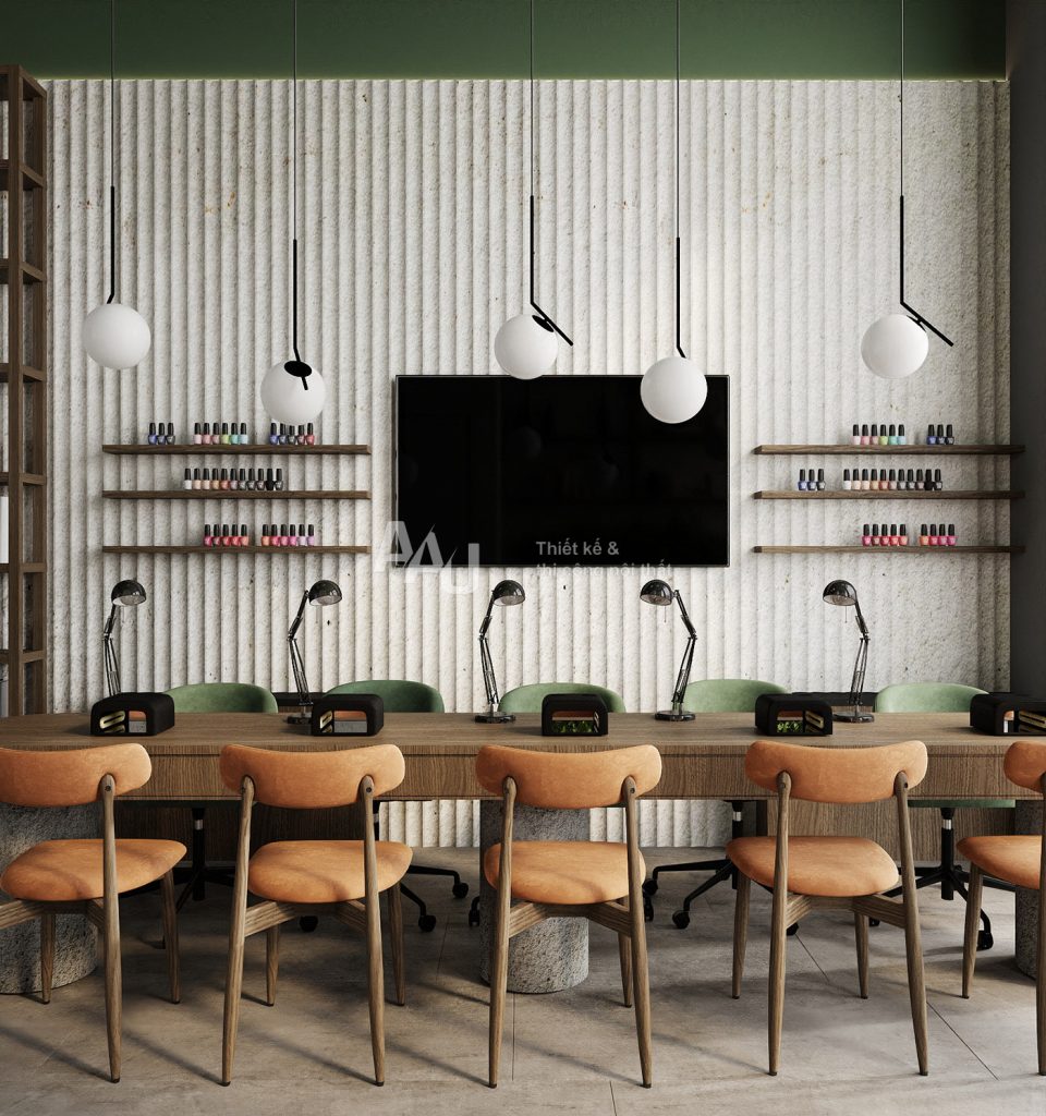 thiết kế cửa hàng nail