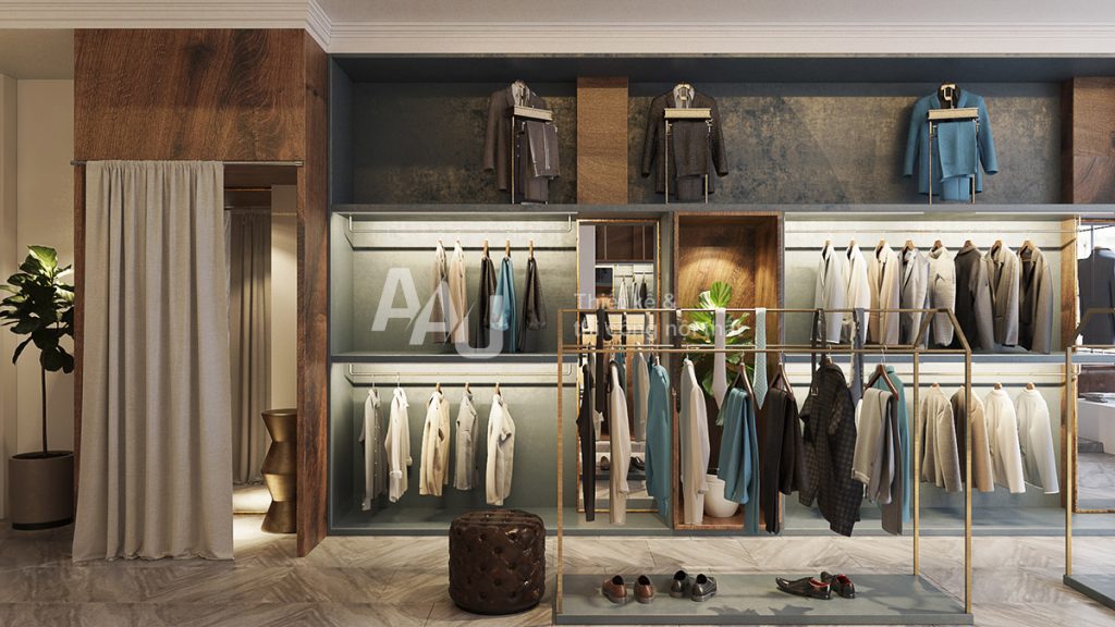 Thiết kế cửa hàng thời trang nam Mon Amie Q5