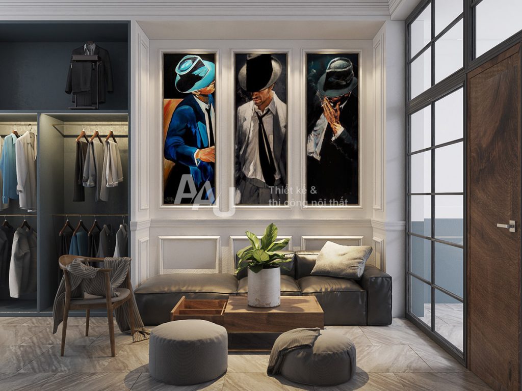 Thiết kế cửa hàng thời trang nam Mon Amie Q5