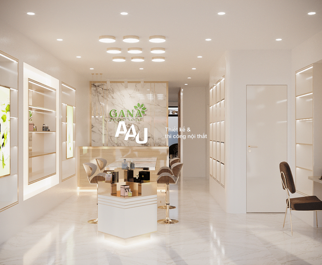 Thiết kế cửa hàng thực phẩm chức năng - Gana Beauty