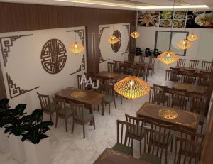 Thiết kế nhà hàng đồng quê món Huế