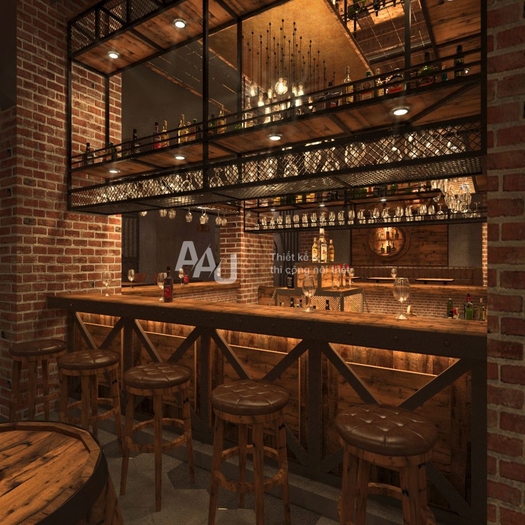 Thiết kế nhà hàng hầm rượu - The Vault Bar Q1