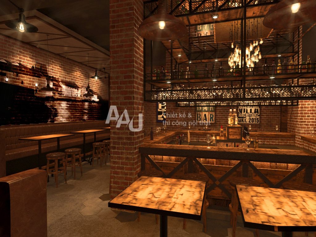 Thiết kế nhà hàng hầm rượu - The Vault Bar Q1