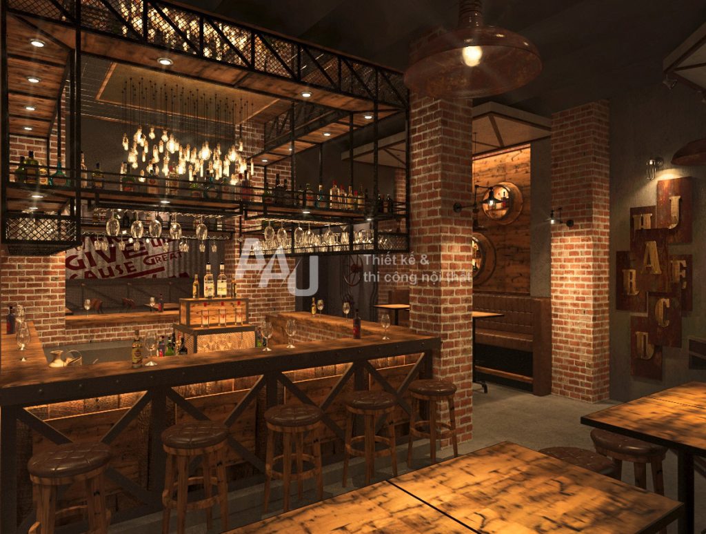 Thiết kế nhà hàng hầm rượu - The Vault Bar Q1