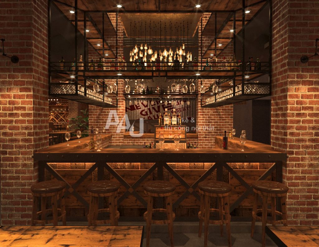 Thiết kế nhà hàng hầm rượu - The Vault Bar Q1