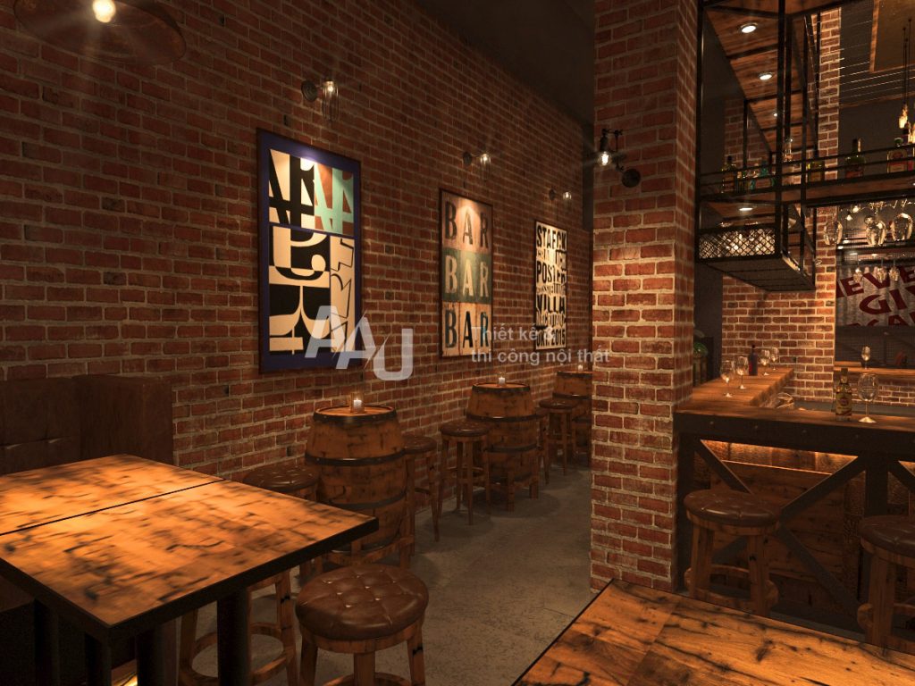 Thiết kế nhà hàng hầm rượu - The Vault Bar Q1