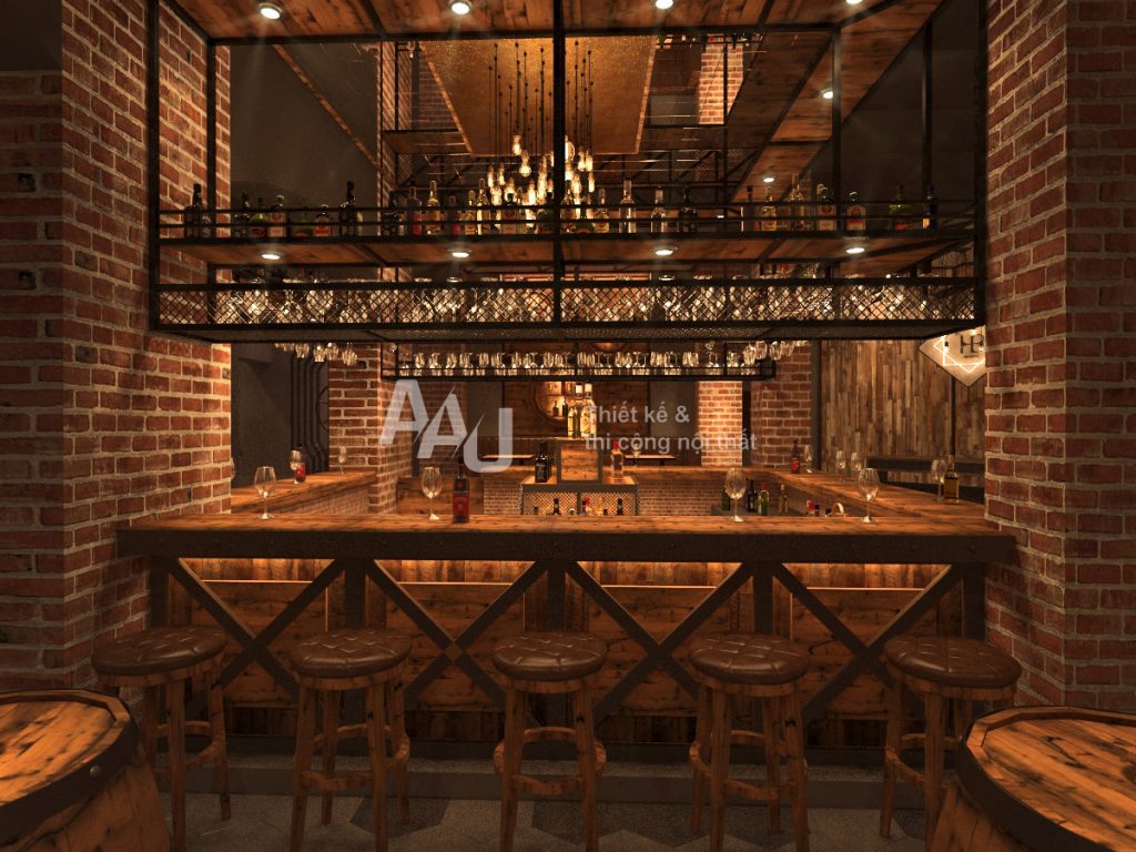 Thiết kế nhà hàng hầm rượu - The Vault Bar Q1