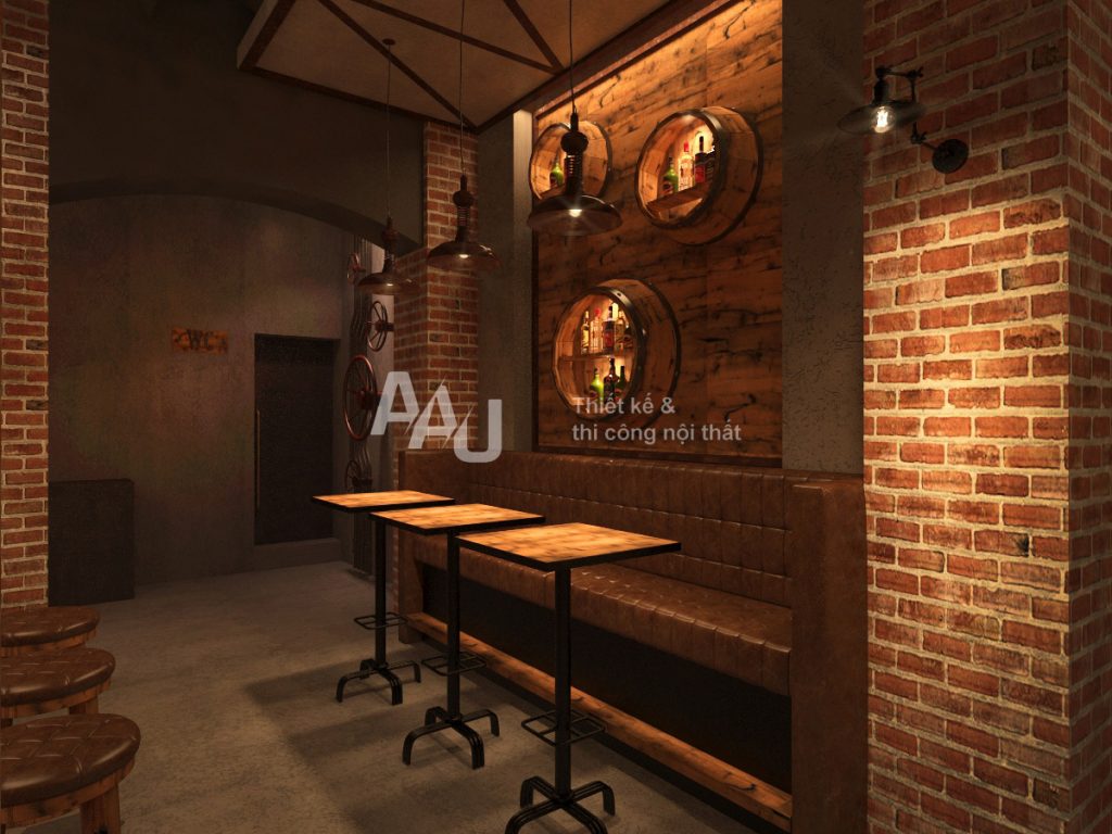 Thiết kế nhà hàng hầm rượu - The Vault Bar Q1