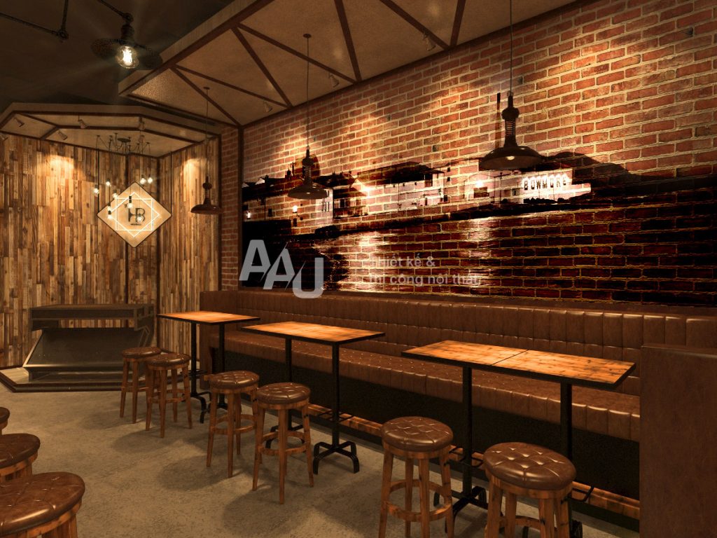 Thiết kế nhà hàng hầm rượu - The Vault Bar Q1