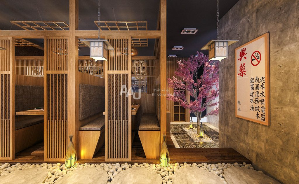 Thiết kế nhà hàng kiểu nhật - Shinko Restaurant