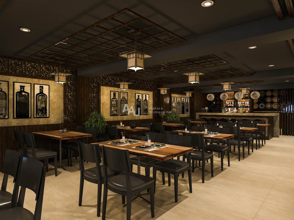 thiết kế nhà hàng nhật bản NNT