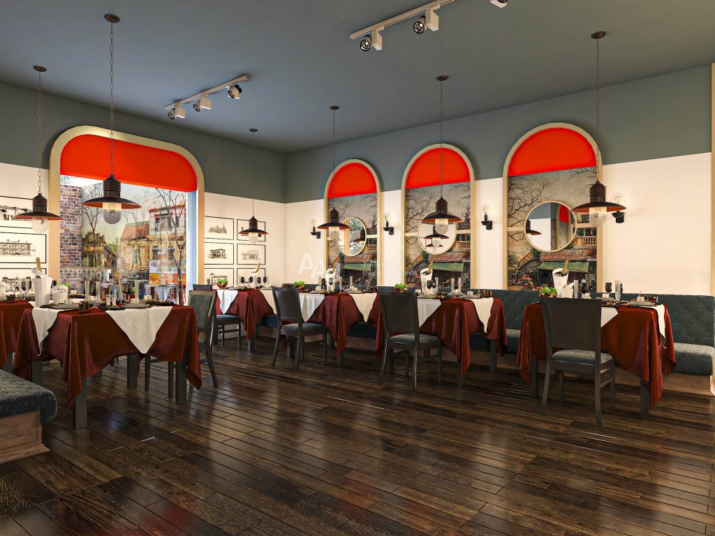 Thiết kế nhà hàng sang trọng Saigon Chef's