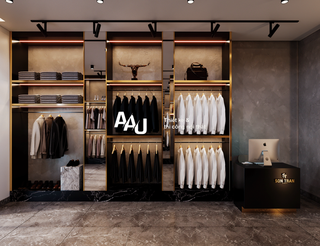 Thiết kế shop bán quần áo Sơn Trần