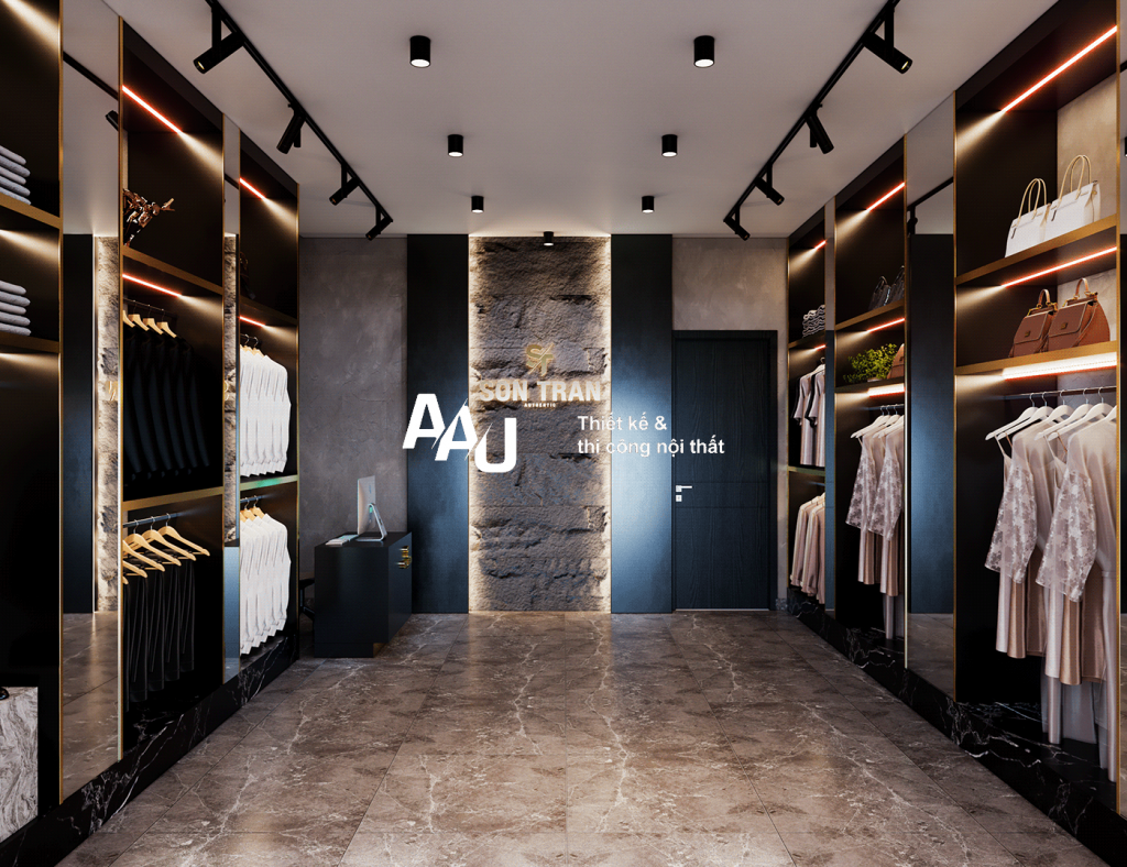 Thiết kế shop bán quần áo Sơn Trần